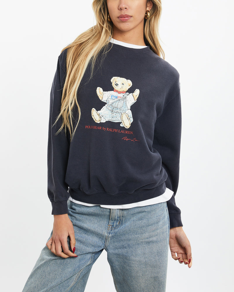 Vintage 90s Ralph Lauren Polo Bear Sweatshirt <br>XXS , The Real Deal , newtown, sydney, australia, thrift store, opshop, preloved, secondhand, sustainable, retro, antique, 70s, 80s, 90s, 2000s, 00s, fashion, clothing, streetwear, trendy, garment, style, boutique, store, shop, archive, sale, cheap, best, top