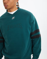 Vintage NFL Philadelphia Eagles Sweatshirt <br>L , The Real Deal , newtown, sydney, australia, thrift store, opshop, preloved, secondhand, sustainable, retro, antique, 70s, 80s, 90s, 2000s, 00s, fashion, clothing, streetwear, trendy, garment, style, boutique, store, shop, archive, sale, cheap, best, top