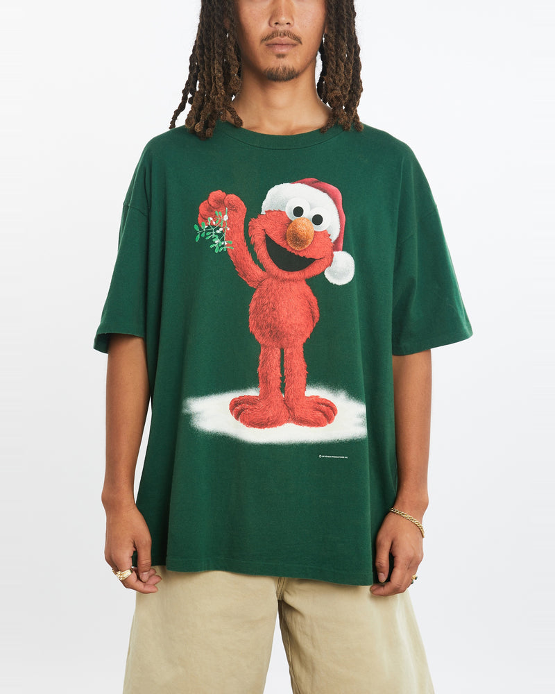 Vintage 90s Elmo Christmas Tee <br>L