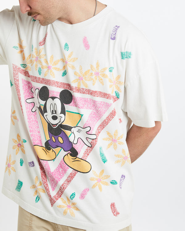 Vintage 90s Disney Mickey Mouse Tee <br>L , The Real Deal , newtown, sydney, australia, thrift store, opshop, preloved, secondhand, sustainable, retro, antique, 70s, 80s, 90s, 2000s, 00s, fashion, clothing, streetwear, trendy, garment, style, boutique, store, shop, archive, sale, cheap, best, top