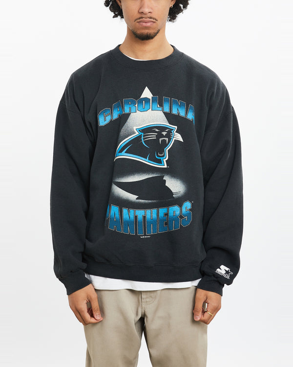 Vintage 1993 Starter NFL Carolina Panthers Sweatshirt <br>M , The Real Deal , newtown, sydney, australia, thrift store, opshop, preloved, secondhand, sustainable, retro, antique, 70s, 80s, 90s, 2000s, 00s, fashion, clothing, streetwear, trendy, garment, style, boutique, store, shop, archive, sale, cheap, best, top