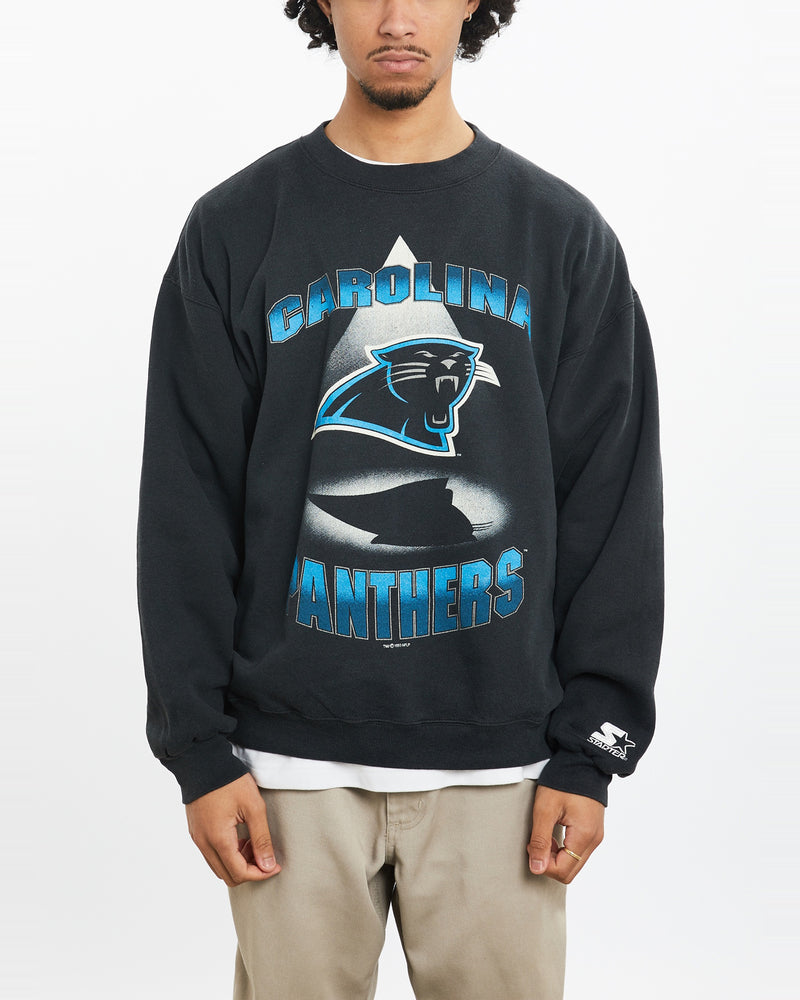 Vintage 1993 Starter NFL Carolina Panthers Sweatshirt <br>M , The Real Deal , newtown, sydney, australia, thrift store, opshop, preloved, secondhand, sustainable, retro, antique, 70s, 80s, 90s, 2000s, 00s, fashion, clothing, streetwear, trendy, garment, style, boutique, store, shop, archive, sale, cheap, best, top