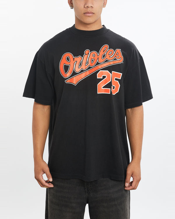 Vintage 90s MLB Baltimore Orioles Tee <br>L , The Real Deal , newtown, sydney, australia, thrift store, opshop, preloved, secondhand, sustainable, retro, antique, 70s, 80s, 90s, 2000s, 00s, fashion, clothing, streetwear, trendy, garment, style, boutique, store, shop, archive, sale, cheap, best, top