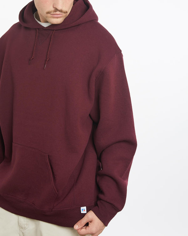 Vintage, 90s, Russell, Athletic, Hooded, Sweatshirt, The Real Deal, size double extra large, colour Burgundy, newtown, sydney, australia, thrift store, opshop, preloved, secondhand, sustainable, retro, antique, 70s, 80s, 90s, 2000s, 00s, fashion, clothing, streetwear, trendy, garment, style, boutique, store, shop, archive, sale, cheap, best, top, Sweats and hoodies