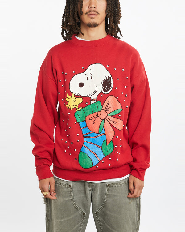 90s Snoopy Christmas Sweatshirt <br>L