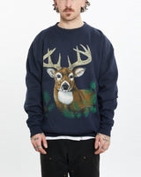 Vintage 90s Wildlife Deer Sweatshirt <br>L