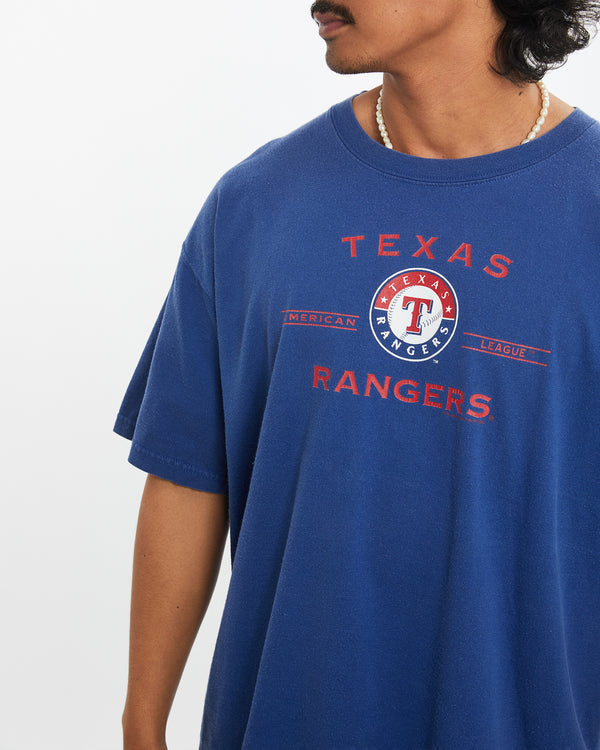 Vintage MLB Texas Rangers Tee <br>L , The Real Deal , newtown, sydney, australia, thrift store, opshop, preloved, secondhand, sustainable, retro, antique, 70s, 80s, 90s, 2000s, 00s, fashion, clothing, streetwear, trendy, garment, style, boutique, store, shop, archive, sale, cheap, best, top