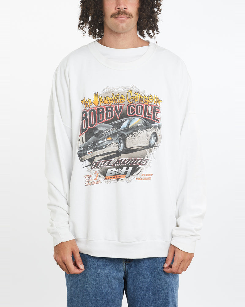 Vintage Bobby Cole B&H Racing Sweatshirt <br>XXL , The Real Deal , newtown, sydney, australia, thrift store, opshop, preloved, secondhand, sustainable, retro, antique, 70s, 80s, 90s, 2000s, 00s, fashion, clothing, streetwear, trendy, garment, style, boutique, store, shop, archive, sale, cheap, best, top