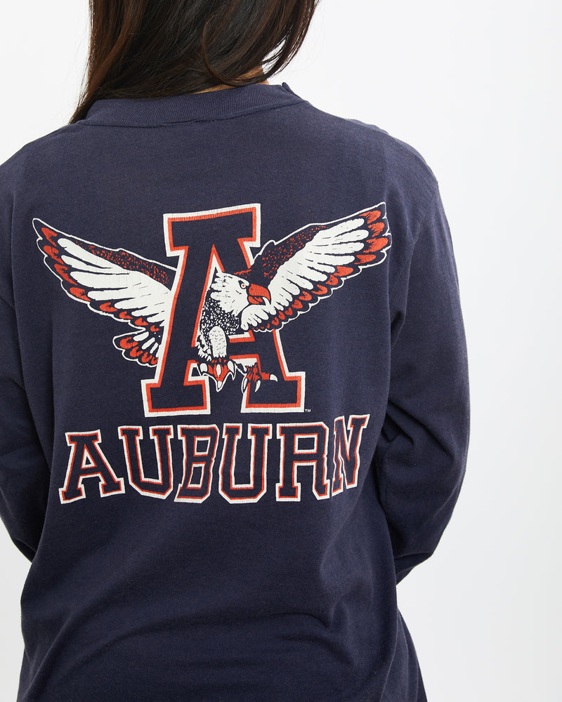 Vintage 80s NCAA Auburn Tigers 'War Eagle' Long Sleeve Tee <br>XS