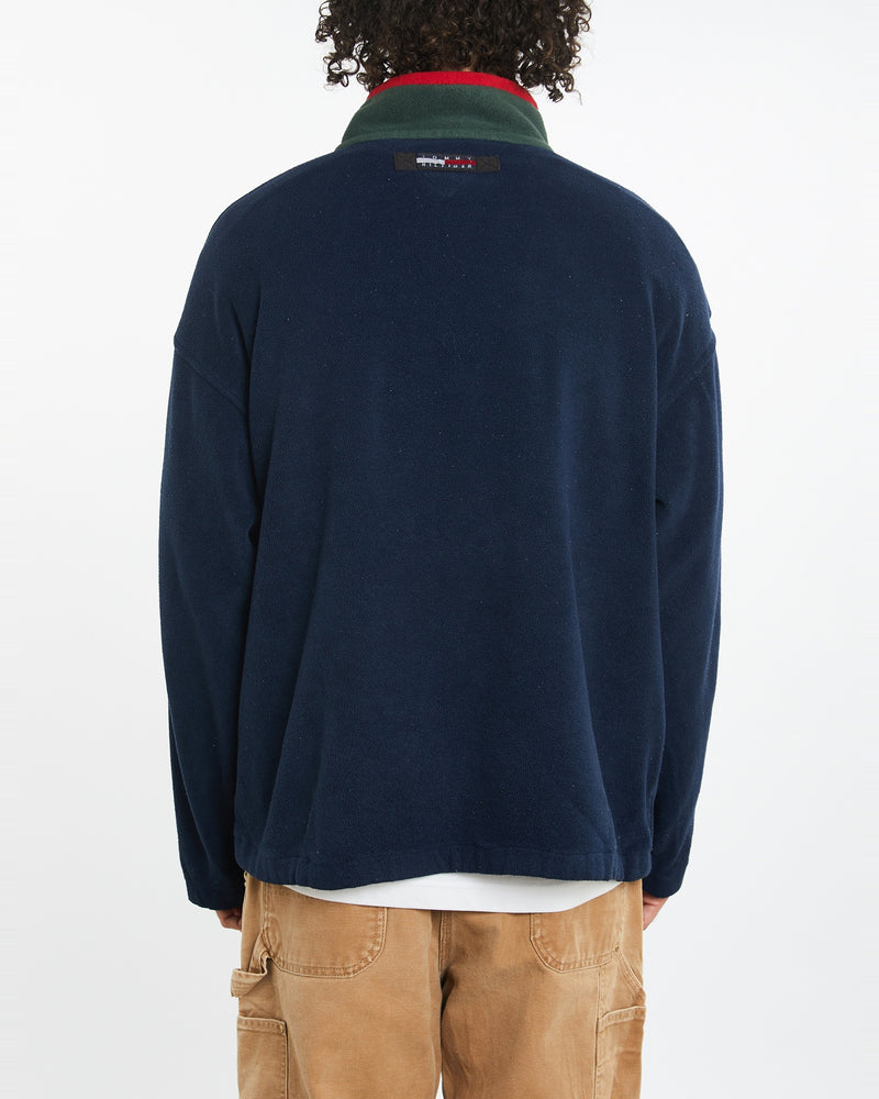 Vintage 90s Tommy Hilfiger Quarter Zip Fleece Sweatshirt <br>XL