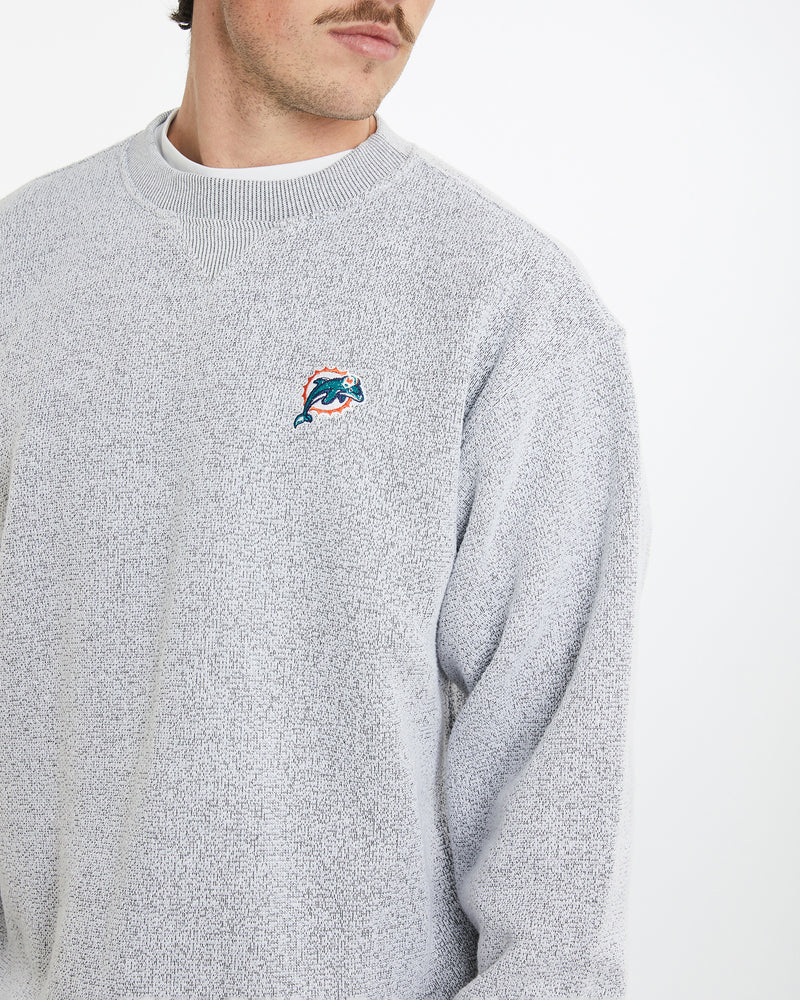 Vintage 90s NFL Miami Dolphins Fleece Sweatshirt <br>XL