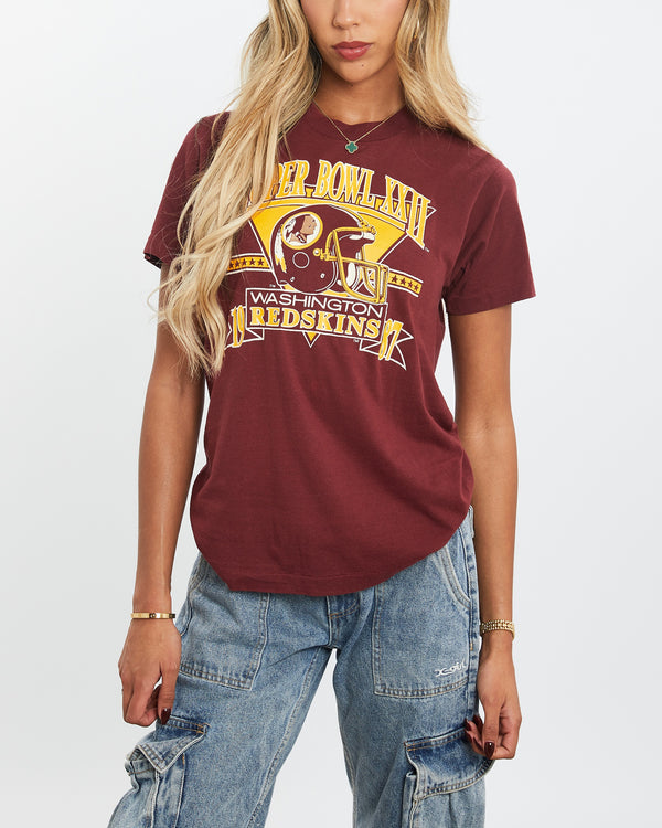 Vintage 1987 NFL Washington Redskins Super Bowl Tee <br>XS , The Real Deal , newtown, sydney, australia, thrift store, opshop, preloved, secondhand, sustainable, retro, antique, 70s, 80s, 90s, 2000s, 00s, fashion, clothing, streetwear, trendy, garment, style, boutique, store, shop, archive, sale, cheap, best, top