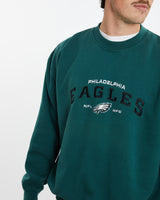 Vintage NFL Philadelphia Eagles Sweatshirt <br>XL , The Real Deal , newtown, sydney, australia, thrift store, opshop, preloved, secondhand, sustainable, retro, antique, 70s, 80s, 90s, 2000s, 00s, fashion, clothing, streetwear, trendy, garment, style, boutique, store, shop, archive, sale, cheap, best, top