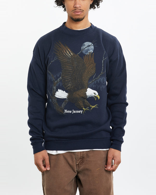 Vintage 90s Wildlife Eagle Sweatshirt <br>M