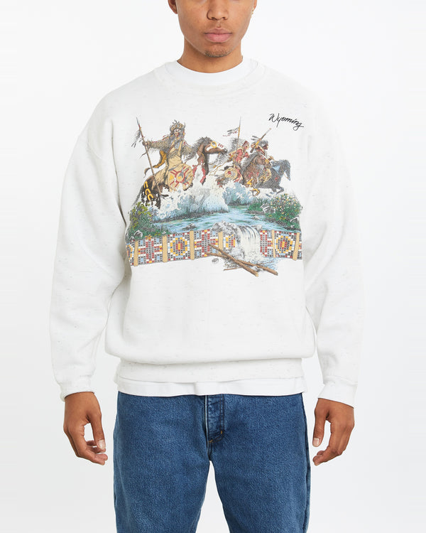 Vintage Wyoming American Indian Sweatshirt <br>XL