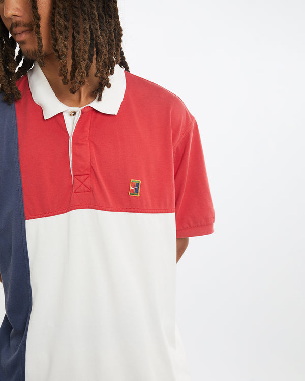 Vintage 90s Nike Challenge Court Polo Shirt <br>L