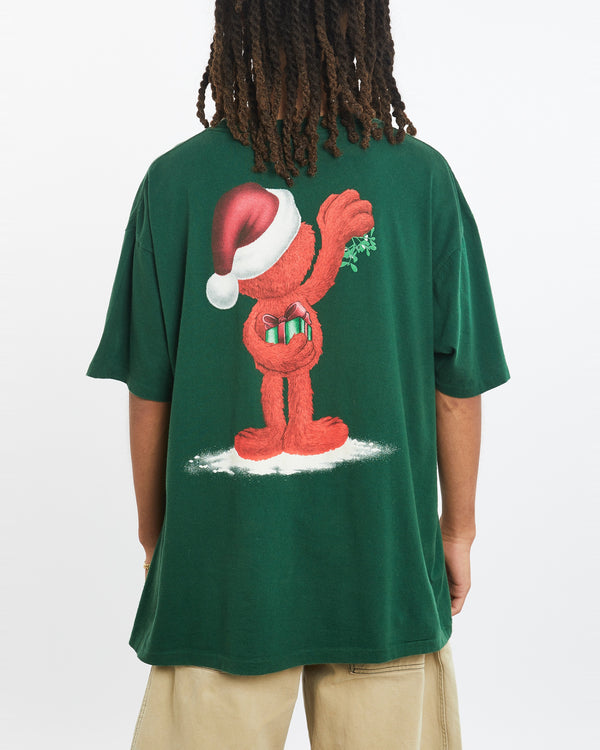 Vintage 90s Elmo Christmas Tee <br>L