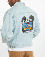 Vintage 90s Disney Mickey Mouse Denim Jacket <br>XL , The Real Deal , newtown, sydney, australia, thrift store, opshop, preloved, secondhand, sustainable, retro, antique, 70s, 80s, 90s, 2000s, 00s, fashion, clothing, streetwear, trendy, garment, style, boutique, store, shop, archive, sale, cheap, best, top