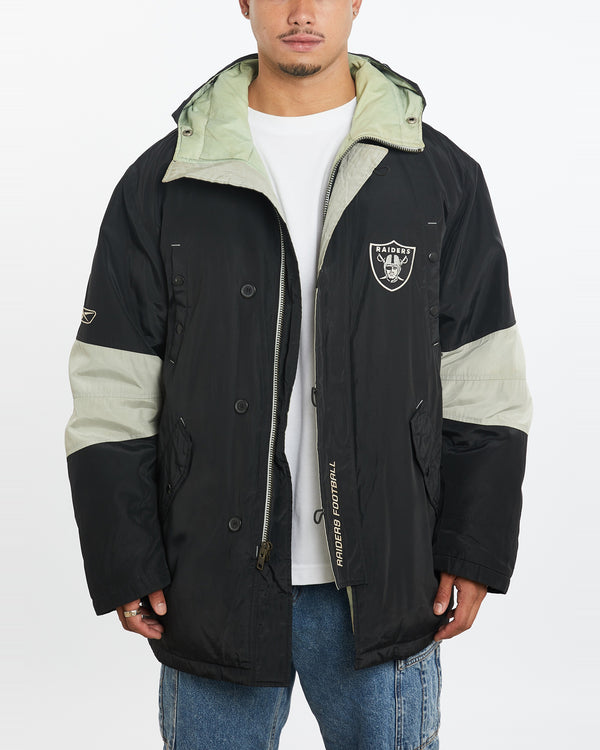 Vintage NFL Los Angeles Raiders Jacket <br>XXL , The Real Deal , newtown, sydney, australia, thrift store, opshop, preloved, secondhand, sustainable, retro, antique, 70s, 80s, 90s, 2000s, 00s, fashion, clothing, streetwear, trendy, garment, style, boutique, store, shop, archive, sale, cheap, best, top