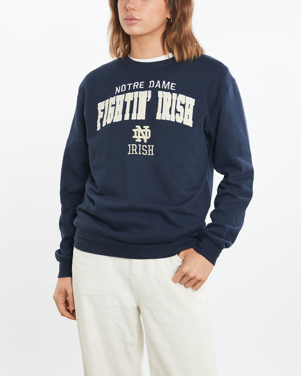 Vintage NCAA Notre Dame Fighting Irish Sweatshirt <br>M , The Real Deal , newtown, sydney, australia, thrift store, opshop, preloved, secondhand, sustainable, retro, antique, 70s, 80s, 90s, 2000s, 00s, fashion, clothing, streetwear, trendy, garment, style, boutique, store, shop, archive, sale, cheap, best, top