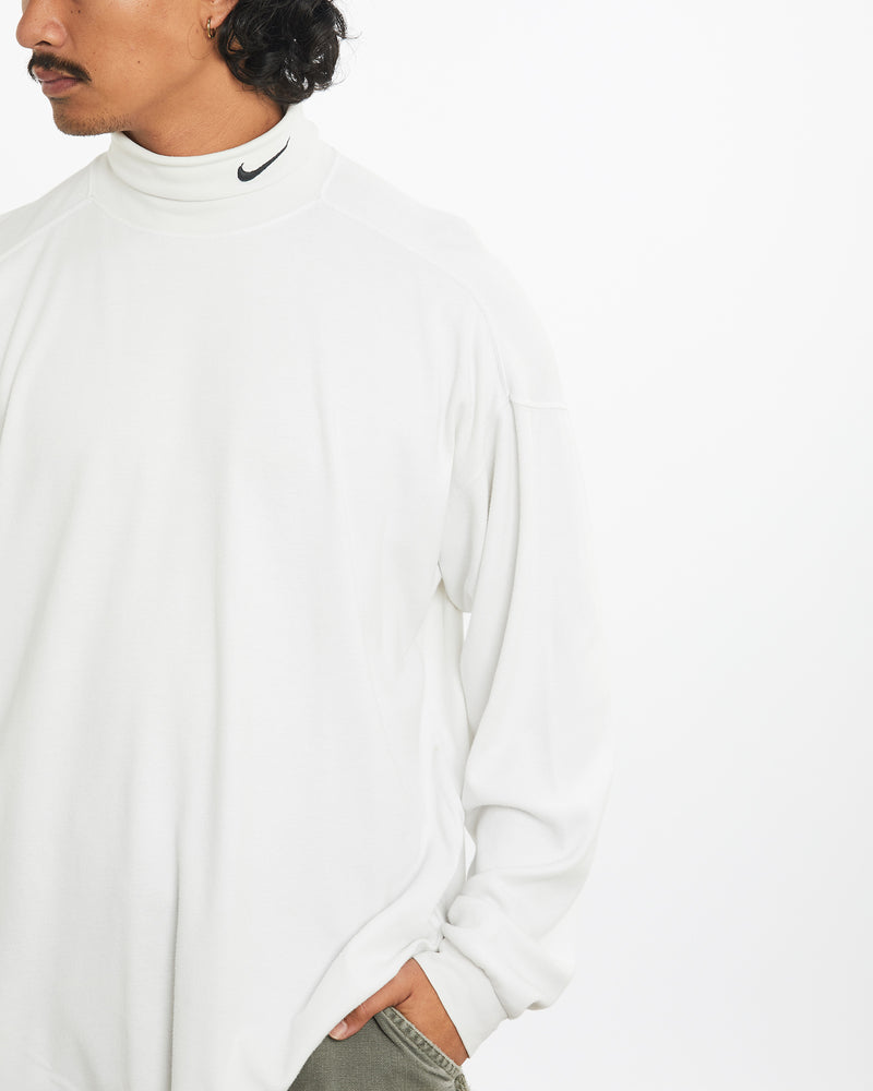 Vintage 90s Nike Turtleneck Long Sleeve Tee <br>L