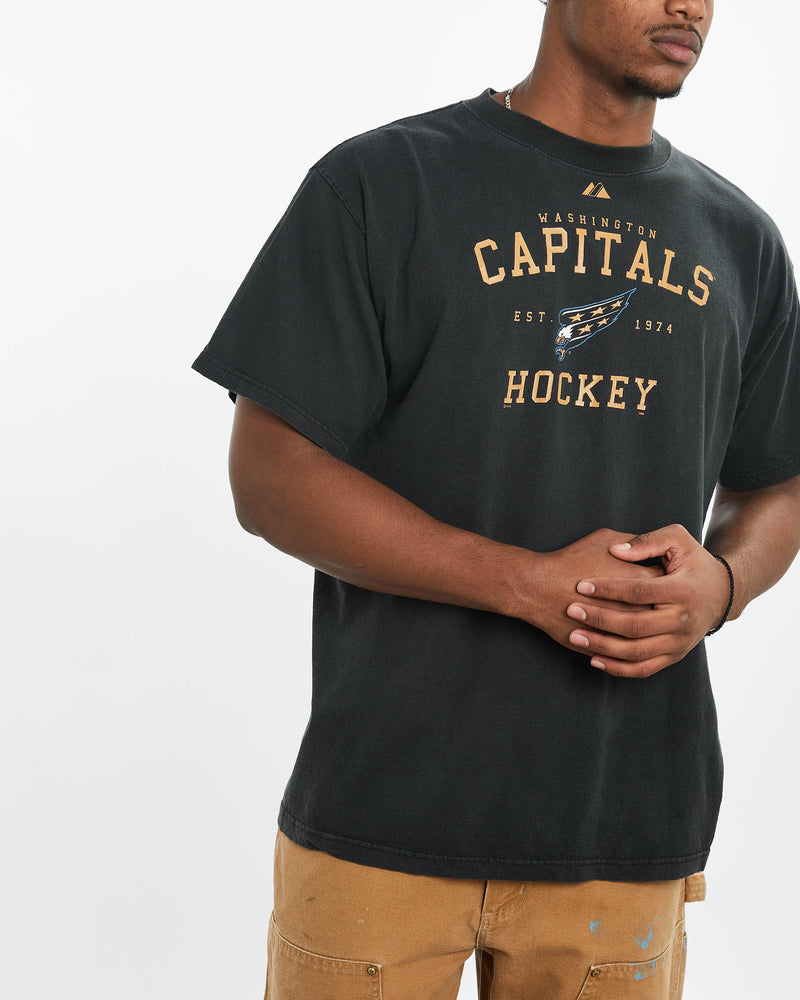 Vintage NHL Washington Capitals Tee <br>XL , The Real Deal , newtown, sydney, australia, thrift store, opshop, preloved, secondhand, sustainable, retro, antique, 70s, 80s, 90s, 2000s, 00s, fashion, clothing, streetwear, trendy, garment, style, boutique, store, shop, archive, sale, cheap, best, top