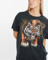 Vintage 90s Tiger Wildlife Tee <br>M , The Real Deal , newtown, sydney, australia, thrift store, opshop, preloved, secondhand, sustainable, retro, antique, 70s, 80s, 90s, 2000s, 00s, fashion, clothing, streetwear, trendy, garment, style, boutique, store, shop, archive, sale, cheap, best, top