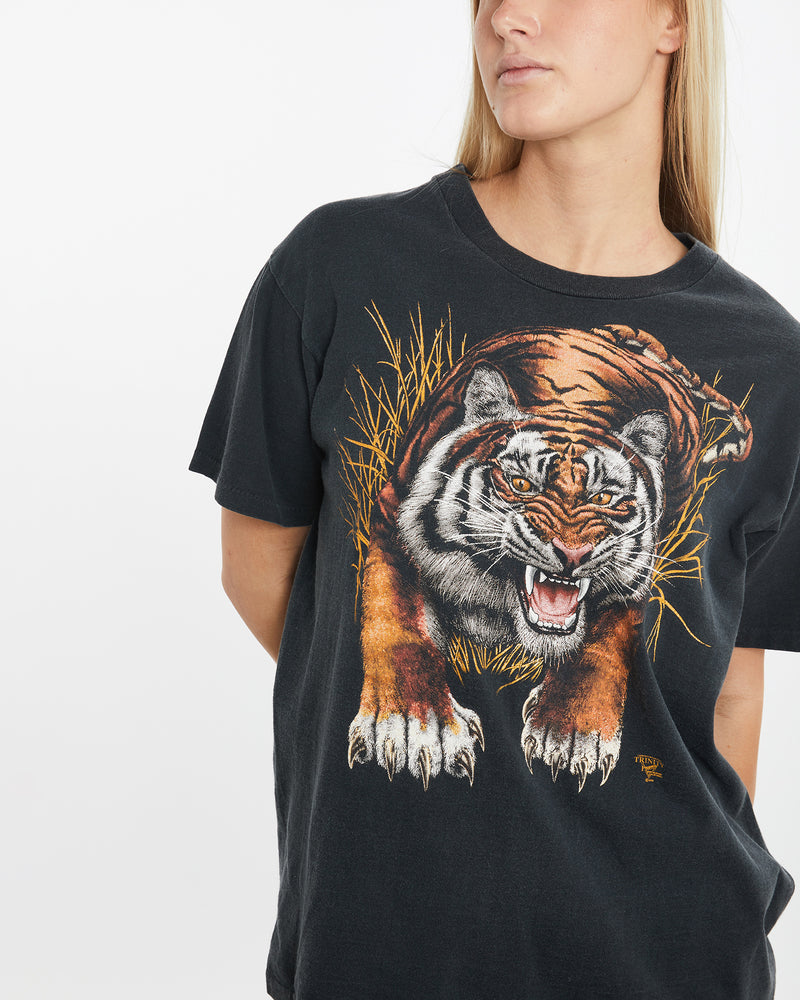 Vintage 90s Tiger Wildlife Tee <br>M