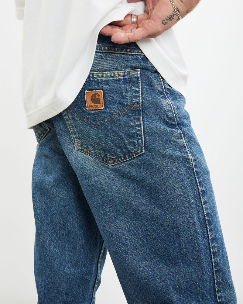 Vintage Carhartt Denim Jeans <br>30" , The Real Deal , newtown, sydney, australia, thrift store, opshop, preloved, secondhand, sustainable, retro, antique, 70s, 80s, 90s, 2000s, 00s, fashion, clothing, streetwear, trendy, garment, style, boutique, store, shop, archive, sale, cheap, best, top