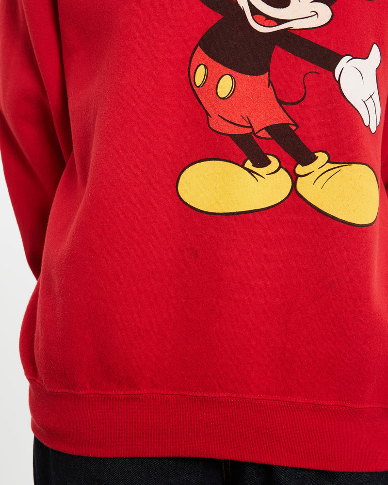 Vintage 90s Disney Mickey Mouse Sweatshirt <br>M , The Real Deal , newtown, sydney, australia, thrift store, opshop, preloved, secondhand, sustainable, retro, antique, 70s, 80s, 90s, 2000s, 00s, fashion, clothing, streetwear, trendy, garment, style, boutique, store, shop, archive, sale, cheap, best, top