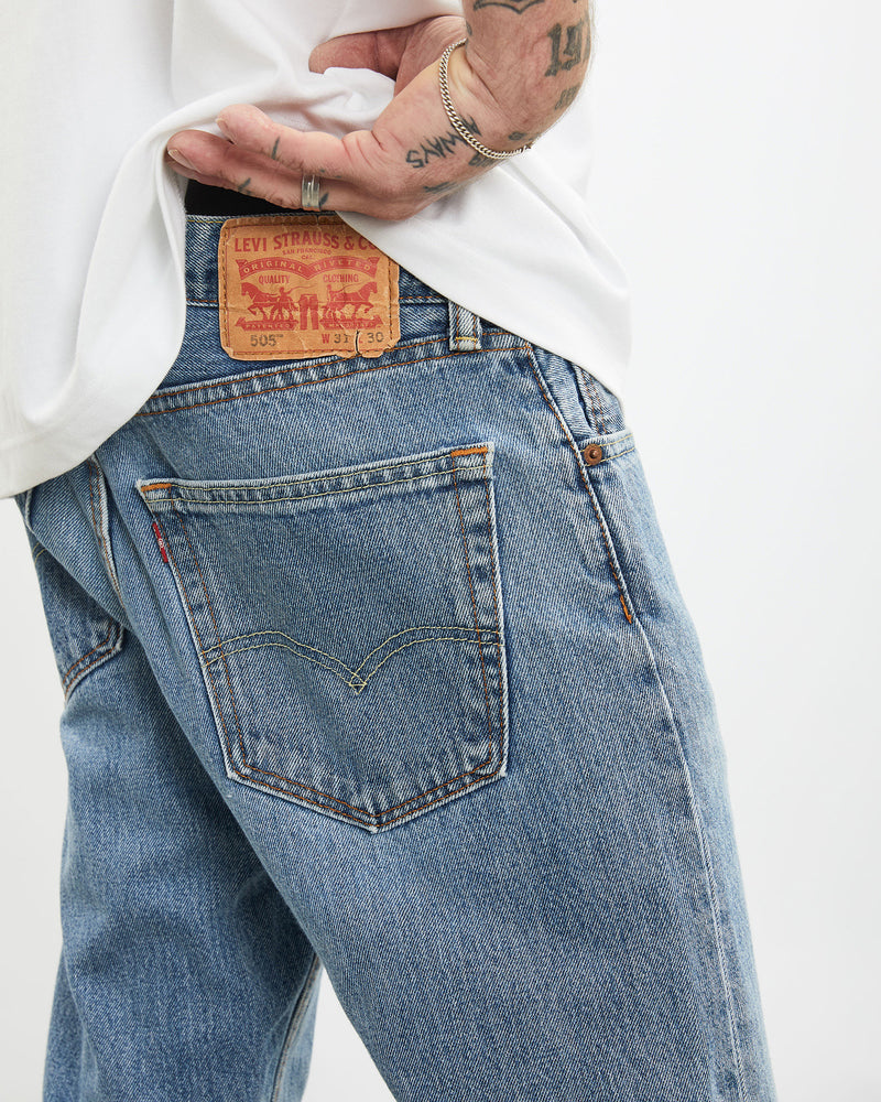 Vintage Levi's 505 Denim Jeans <br>31" , The Real Deal , newtown, sydney, australia, thrift store, opshop, preloved, secondhand, sustainable, retro, antique, 70s, 80s, 90s, 2000s, 00s, fashion, clothing, streetwear, trendy, garment, style, boutique, store, shop, archive, sale, cheap, best, top