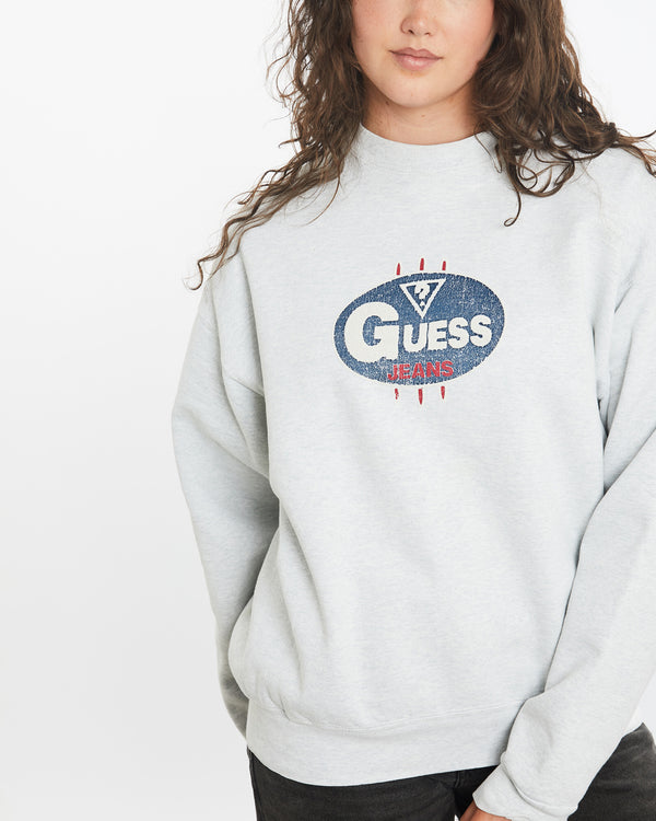 Vintage 90s Guess Jeans Sweatshirt <br>M , The Real Deal , newtown, sydney, australia, thrift store, opshop, preloved, secondhand, sustainable, retro, antique, 70s, 80s, 90s, 2000s, 00s, fashion, clothing, streetwear, trendy, garment, style, boutique, store, shop, archive, sale, cheap, best, top