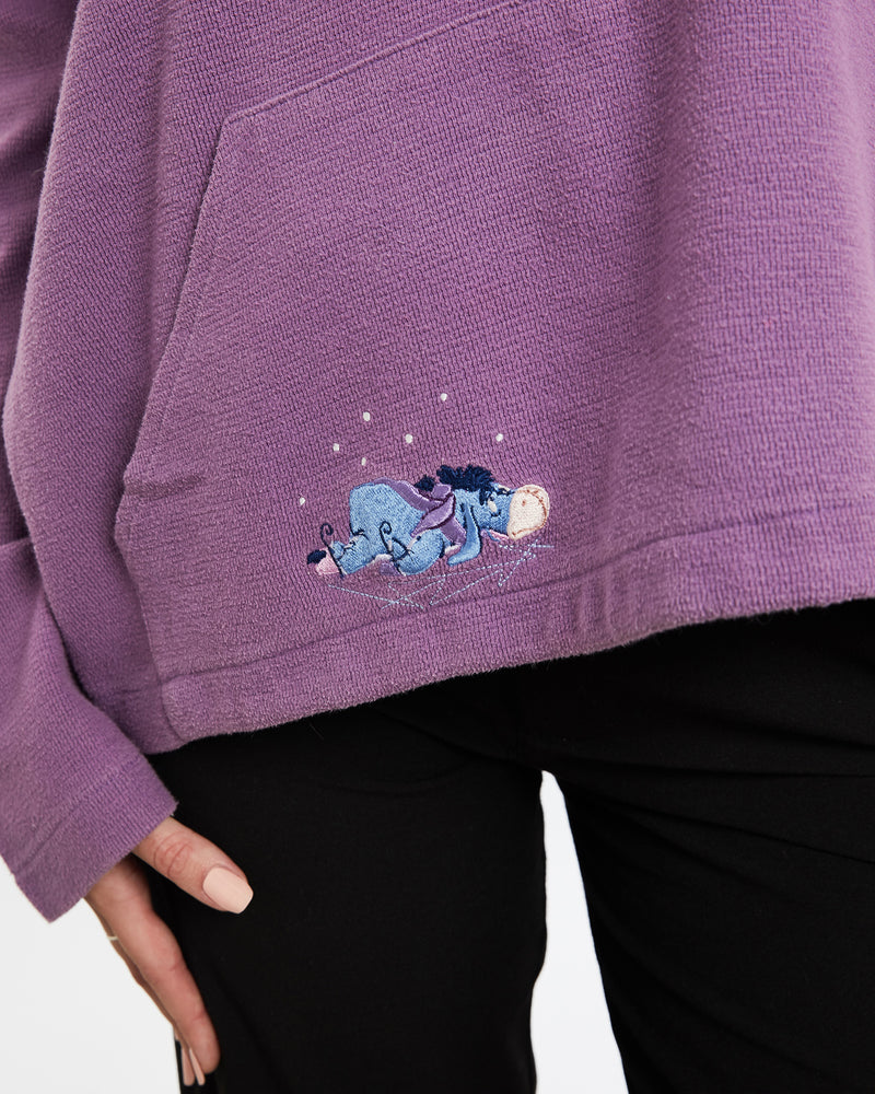 Vintage 90s Disney Winnie The Pooh 'Eeyore' Collared Sweatshirt <br>XS