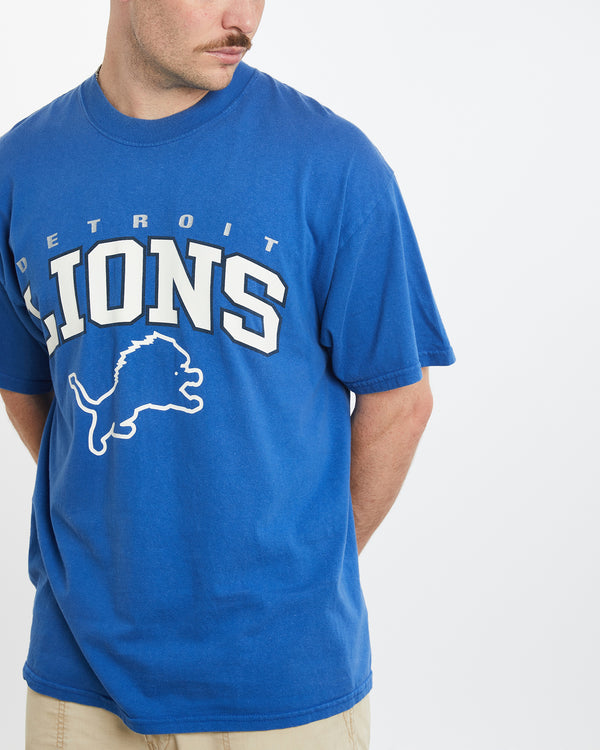 Vintage 90s NFL Detroit Lions Tee <br>L , The Real Deal , newtown, sydney, australia, thrift store, opshop, preloved, secondhand, sustainable, retro, antique, 70s, 80s, 90s, 2000s, 00s, fashion, clothing, streetwear, trendy, garment, style, boutique, store, shop, archive, sale, cheap, best, top