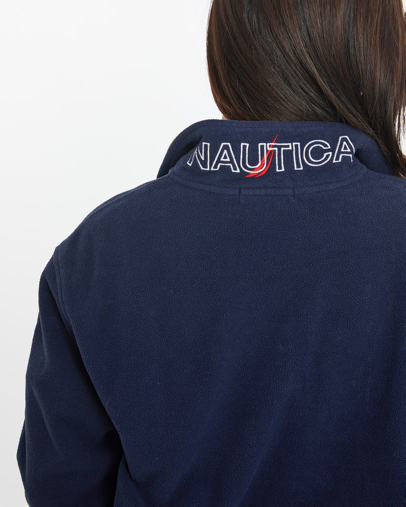 Vintage 90s Nautica Quarter Zip Fleece Sweatshirt <br>S , The Real Deal , newtown, sydney, australia, thrift store, opshop, preloved, secondhand, sustainable, retro, antique, 70s, 80s, 90s, 2000s, 00s, fashion, clothing, streetwear, trendy, garment, style, boutique, store, shop, archive, sale, cheap, best, top