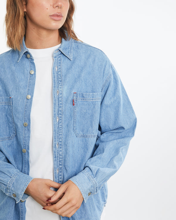 Vintage 90s Levi's Denim Button Up Shirt <br>M , The Real Deal , newtown, sydney, australia, thrift store, opshop, preloved, secondhand, sustainable, retro, antique, 70s, 80s, 90s, 2000s, 00s, fashion, clothing, streetwear, trendy, garment, style, boutique, store, shop, archive, sale, cheap, best, top