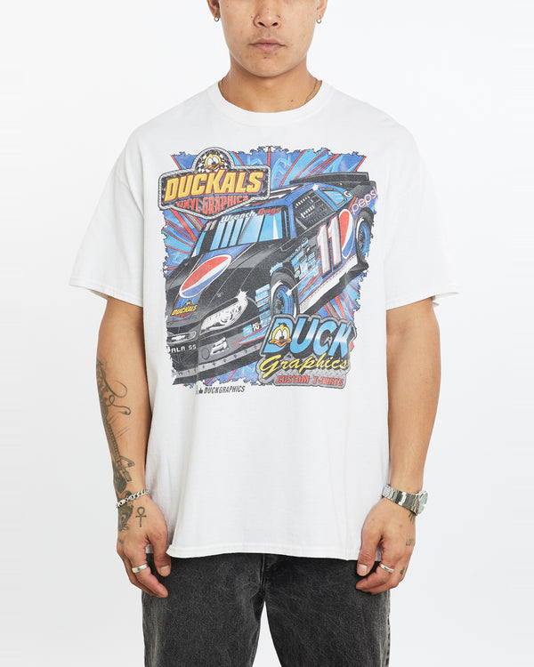 Vintage Duckals Racing Tee <br>XL , The Real Deal , newtown, sydney, australia, thrift store, opshop, preloved, secondhand, sustainable, retro, antique, 70s, 80s, 90s, 2000s, 00s, fashion, clothing, streetwear, trendy, garment, style, boutique, store, shop, archive, sale, cheap, best, top