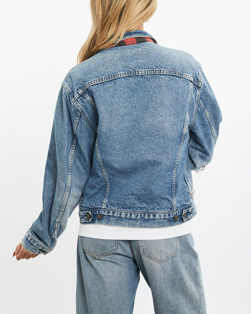 Vintage 90s Levi's Flannel Lined Denim Jacket <br>XS