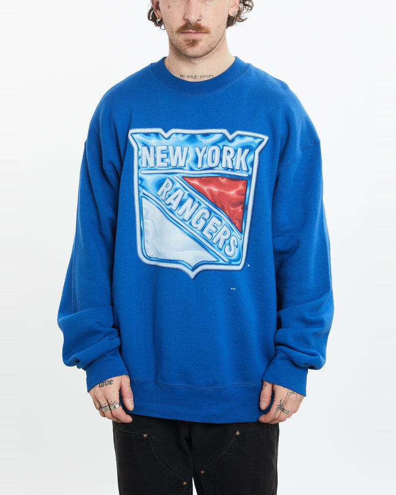 Vintage 90s NHL New York Rangers Sweatshirt <br>XL , The Real Deal , newtown, sydney, australia, thrift store, opshop, preloved, secondhand, sustainable, retro, antique, 70s, 80s, 90s, 2000s, 00s, fashion, clothing, streetwear, trendy, garment, style, boutique, store, shop, archive, sale, cheap, best, top