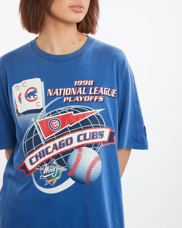 Vintage 1998 MLB Chicago Cubs Tee <br>L , The Real Deal , newtown, sydney, australia, thrift store, opshop, preloved, secondhand, sustainable, retro, antique, 70s, 80s, 90s, 2000s, 00s, fashion, clothing, streetwear, trendy, garment, style, boutique, store, shop, archive, sale, cheap, best, top