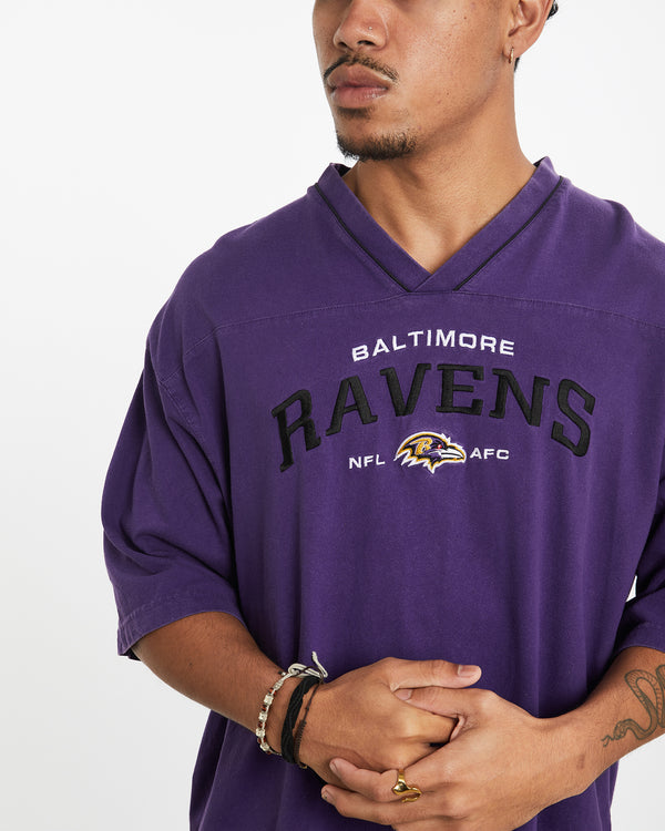 Vintage NFL Baltimore Ravens Jersey <br>XL , The Real Deal , newtown, sydney, australia, thrift store, opshop, preloved, secondhand, sustainable, retro, antique, 70s, 80s, 90s, 2000s, 00s, fashion, clothing, streetwear, trendy, garment, style, boutique, store, shop, archive, sale, cheap, best, top