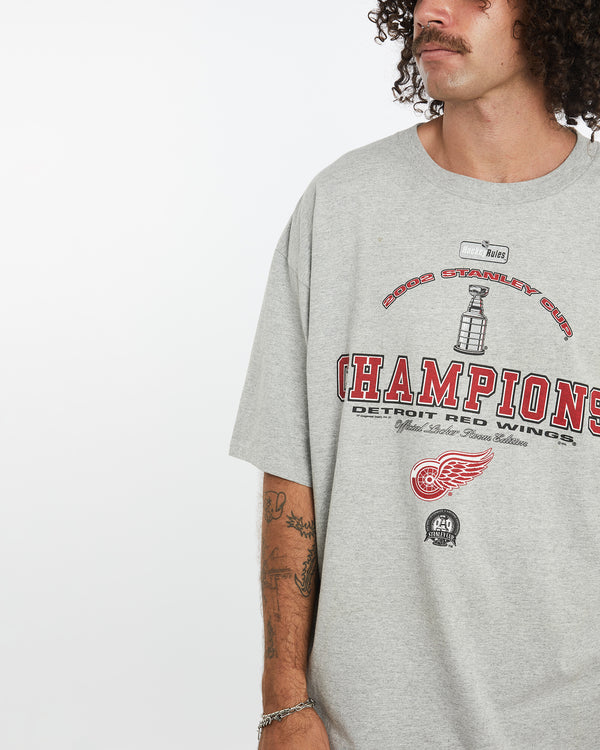 Vintage NHL Detroit Red Wings Tee <br>XXL , The Real Deal , newtown, sydney, australia, thrift store, opshop, preloved, secondhand, sustainable, retro, antique, 70s, 80s, 90s, 2000s, 00s, fashion, clothing, streetwear, trendy, garment, style, boutique, store, shop, archive, sale, cheap, best, top