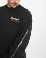 Vintage 90s Microsoft Tech Long Sleeve Tee <br>XL