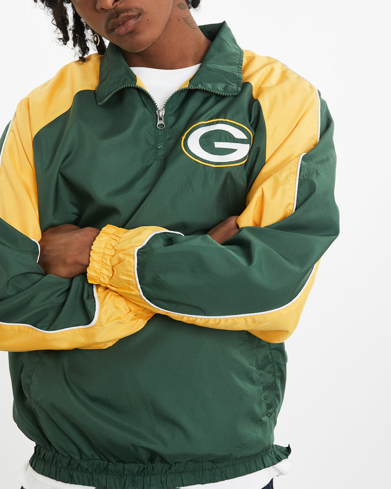 Vintage NFL Green Bay Packers Windbreaker Jacket <br>M