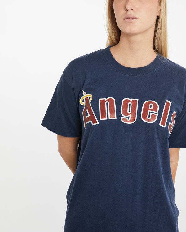 Vintage 80s MLB Los Angeles Angels Tee <br>M , The Real Deal , newtown, sydney, australia, thrift store, opshop, preloved, secondhand, sustainable, retro, antique, 70s, 80s, 90s, 2000s, 00s, fashion, clothing, streetwear, trendy, garment, style, boutique, store, shop, archive, sale, cheap, best, top