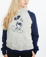 Vintage 80s Disney Mickey Mouse Hooded Sweatshirt <br>XS , The Real Deal , newtown, sydney, australia, thrift store, opshop, preloved, secondhand, sustainable, retro, antique, 70s, 80s, 90s, 2000s, 00s, fashion, clothing, streetwear, trendy, garment, style, boutique, store, shop, archive, sale, cheap, best, top