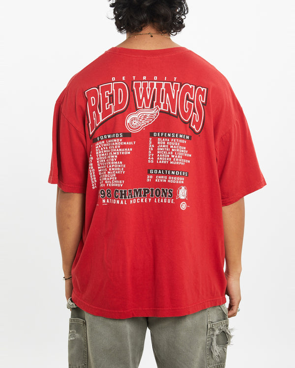 Vintage 1998 NHL Detroit Red Wings Tee <br>XL , The Real Deal , newtown, sydney, australia, thrift store, opshop, preloved, secondhand, sustainable, retro, antique, 70s, 80s, 90s, 2000s, 00s, fashion, clothing, streetwear, trendy, garment, style, boutique, store, shop, archive, sale, cheap, best, top