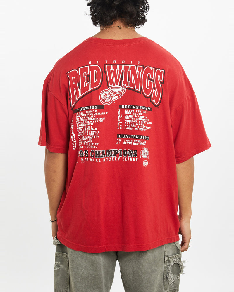 Vintage 1998 NHL Detroit Red Wings Tee <br>XL , The Real Deal , newtown, sydney, australia, thrift store, opshop, preloved, secondhand, sustainable, retro, antique, 70s, 80s, 90s, 2000s, 00s, fashion, clothing, streetwear, trendy, garment, style, boutique, store, shop, archive, sale, cheap, best, top