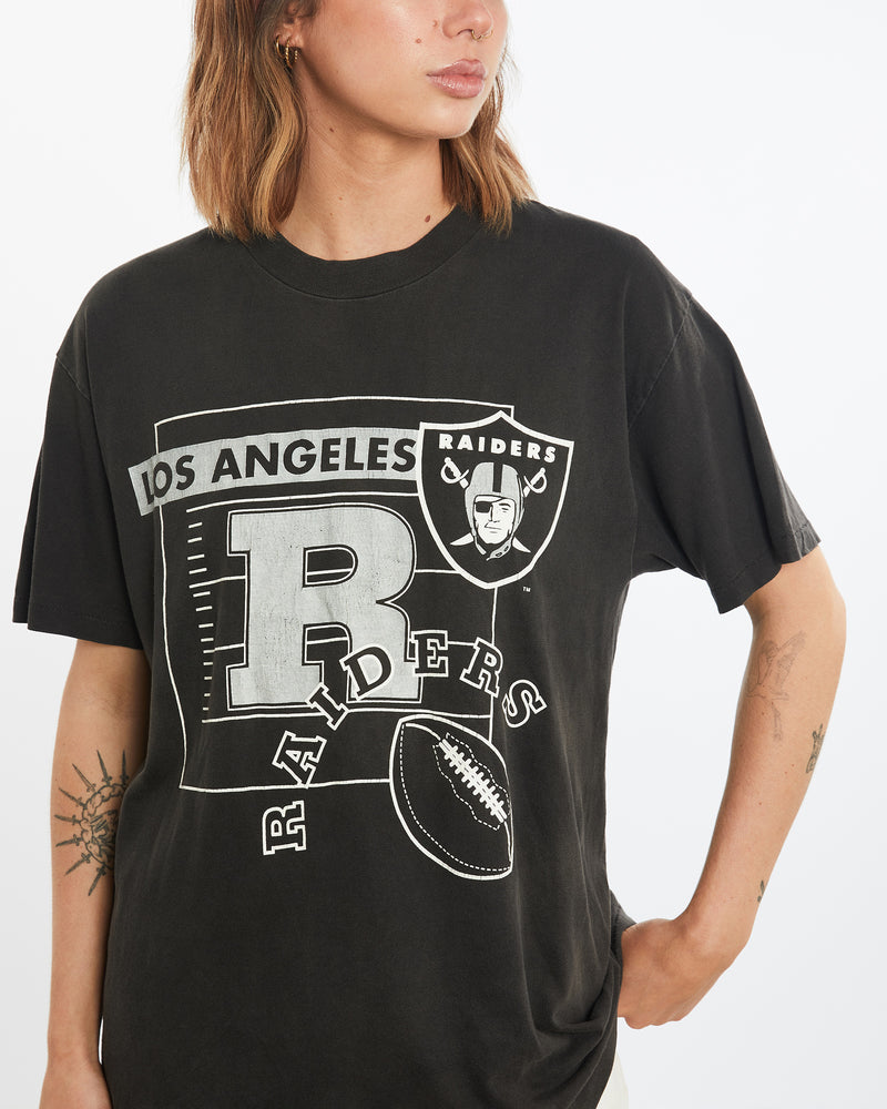 Vintage 80s NFL Los Angeles Raiders Tee <br>M , The Real Deal , newtown, sydney, australia, thrift store, opshop, preloved, secondhand, sustainable, retro, antique, 70s, 80s, 90s, 2000s, 00s, fashion, clothing, streetwear, trendy, garment, style, boutique, store, shop, archive, sale, cheap, best, top