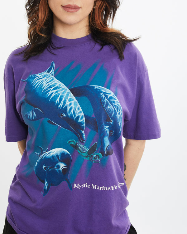 Vintage 90s Dolphin Wildlife Tee <br>M